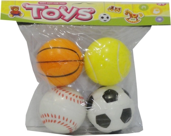 Weiche Anti-Stress-Bälle – Set mit Sportmotiven
