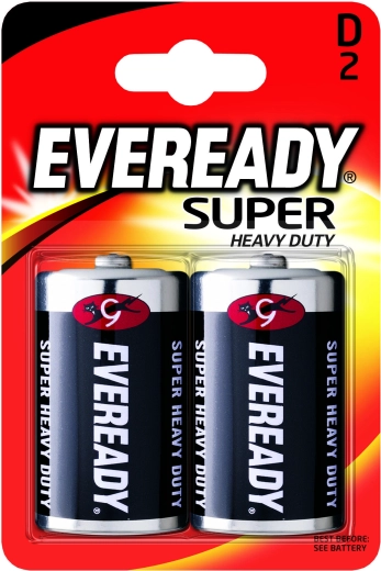 Batterien Energizer Eveready Super Heavy Duty D R20 1,5 V – 2 Stück