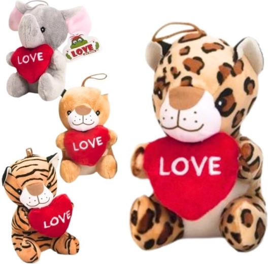 Plüschtier mit Herz – 4 Varianten