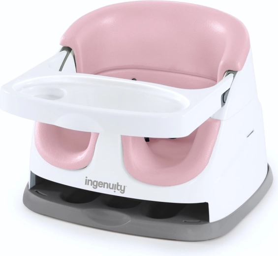 Ingenuity Sitzsitzerhöhung 2-in-1 Baby Base Peony, 6M+ bis 22 kg