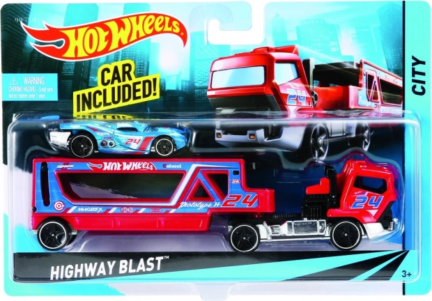 Hot Wheels LKW mit Sportwagen
