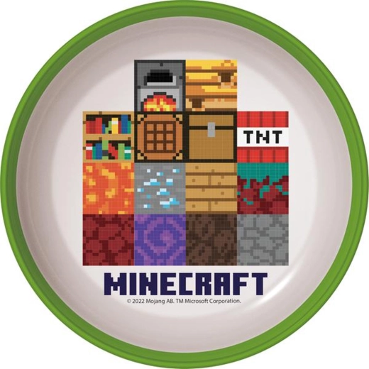 Kunststoffschüssel Minecraft 300 ml mit rutschfestem Boden