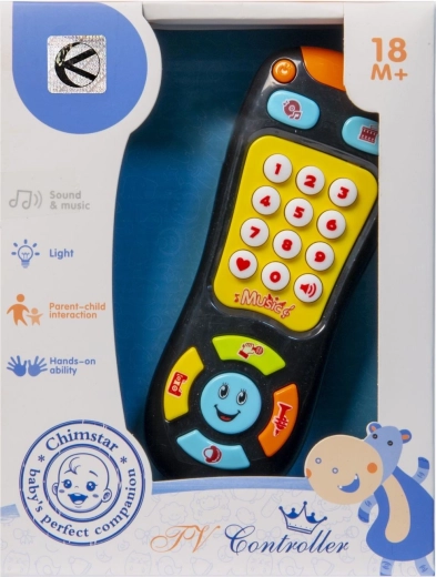 Interaktive TV-Fernbedienung für Kleinkinder, schwarz