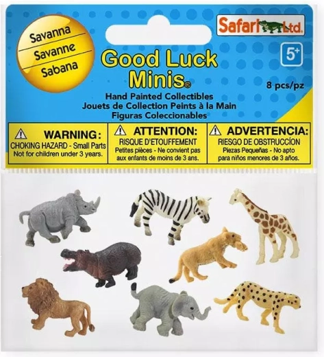Safari Ltd. Good Luck Minis – Savannentiere (8 Stk.)
