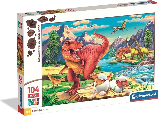Clementoni Maxi Puzzle 104 – Abenteuer in Dino