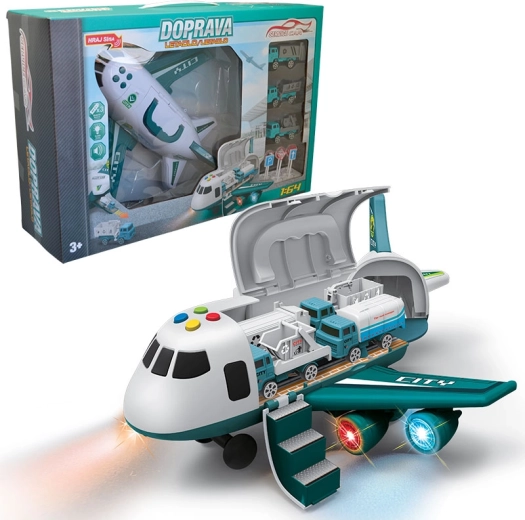 Flugzeug mit Garage und Zubehör