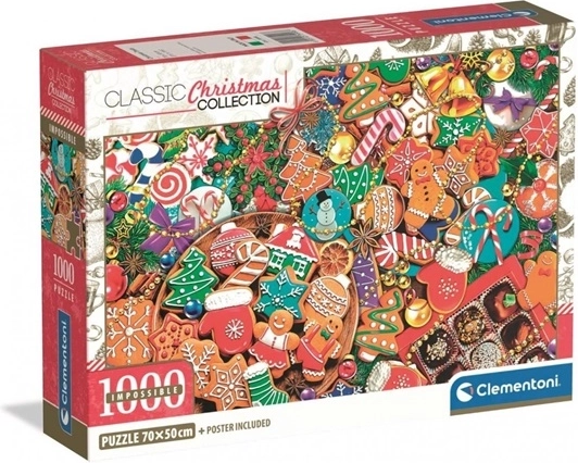 Clementoni Impossible Weihnachtsleckereien Puzzle 1000 Teile