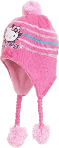 Gestrickte Mütze Hello Kitty