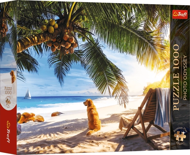 Trefl Puzzle Premium Plus Photo Odyssey: Erholung am Strand, Seychellen, 1000 Teile