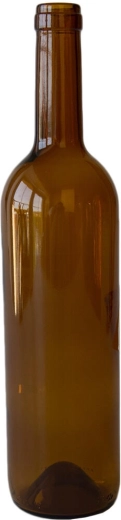 Glasflasche für Wein 750 ml braun oder grün