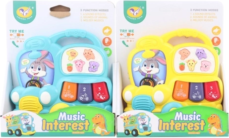 Kinder-Klavier in Busform mit Tiergeräuschen