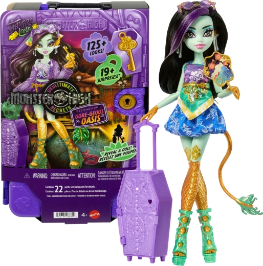 Monster High Jinafire Long Reiseset mit Überraschungen 28 cm