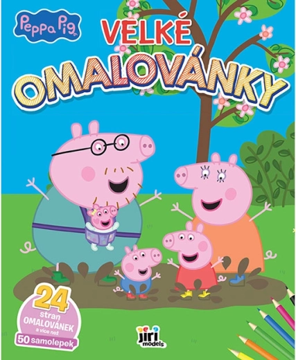Großes Peppa Wutz Malbuch mit Stickern