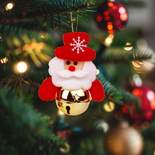 Weihnachtsbaumschmuck Nikolaus mit Glöckchen