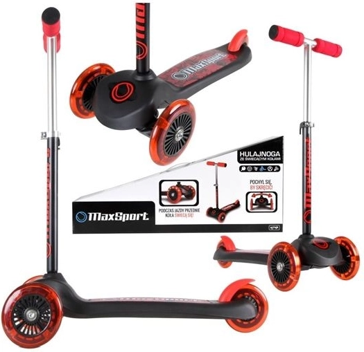 Kinderroller mit leuchtenden Rädern