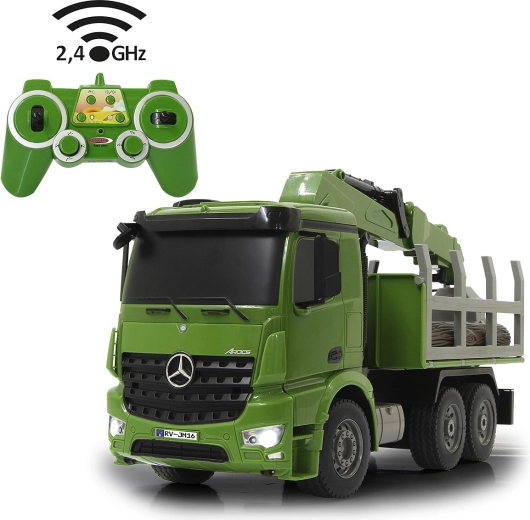 Jamara Mercedes-Benz Arocs RC-Forstfahrzeug zum Holztransport 1:20, 2,4 GHz