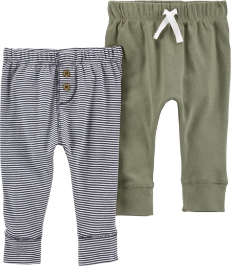 Carter’s Jogginghosen für Jungen, grün und gestreift, 2er-Pack, Gr. S (56)