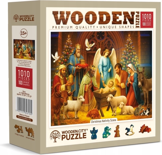 Holzpuzzle Krippe