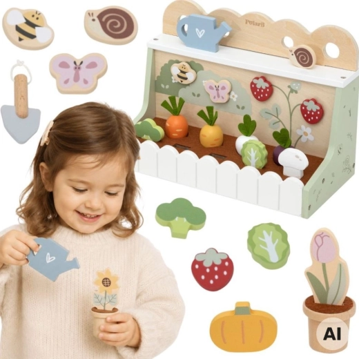Viga Holz-Garten für kleine Gärtner (22 Teile)