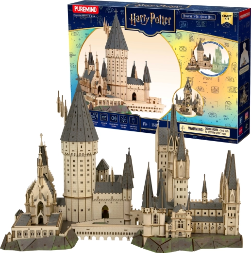 Puremind Harry Potter Holz-3D-Puzzle Hogwarts – Große Halle
