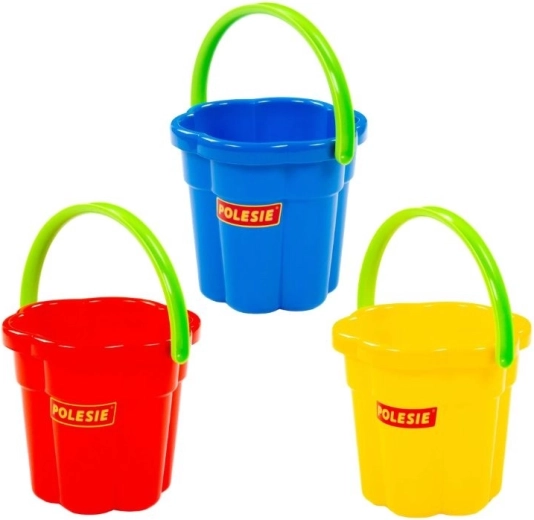 Großer Plastikeimer in Blumenform - 1 Stück