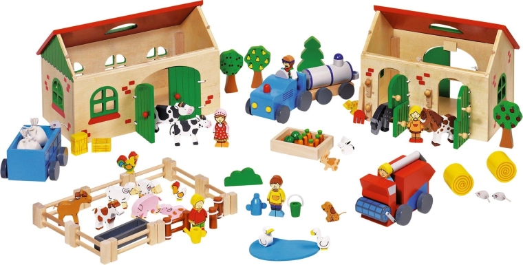 Holzfarm My Farm – Spielset mit 71 Teilen