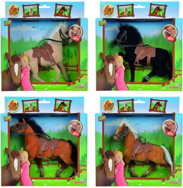 Pferd Champion Beauty 19 cm mit Sattel