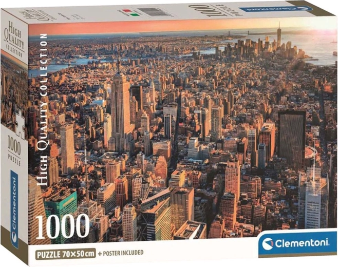 Puzzle CLEMENTONI New York – Blick auf Manhattan, 1000 Teile