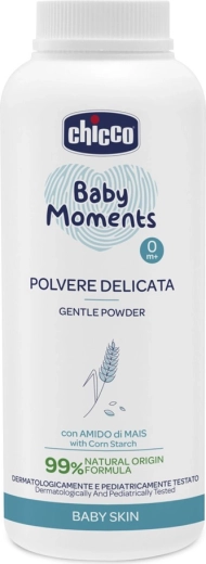 Chicco Baby Moments Babypuder mit Kaolin und Maisstärke 130 g
