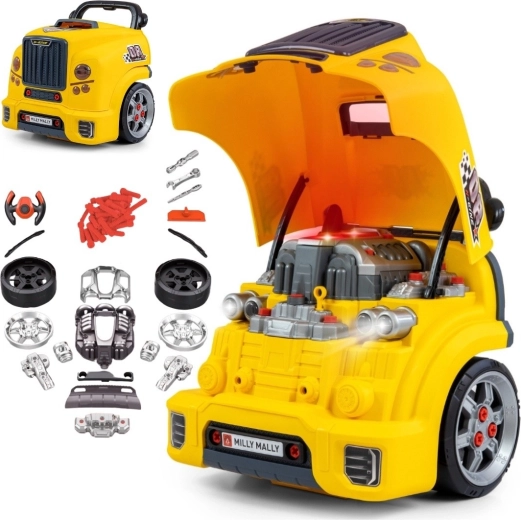 Milly Mally N-gine zerlegbarer Motor und Werkstatt – Gelb