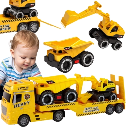 Woopie Abschleppwagen mit Bagger und Kipper