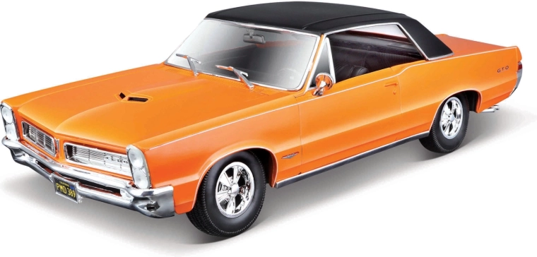 Maisto 1965 Pontiac GTO Hurst Edition orangefarbenes Automodell 1:18