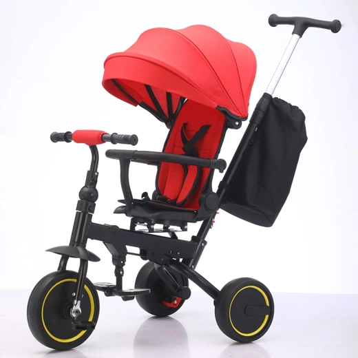 Kinder-Dreirad Premium 5-in-1 Rot