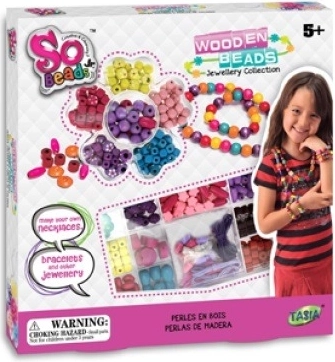 Tasia Holz Kreativset Perlen für Kinder
