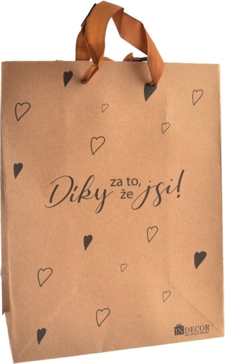 Geschenktasche „Danke, dass es dich gibt“ (26 × 10 × 32 cm)