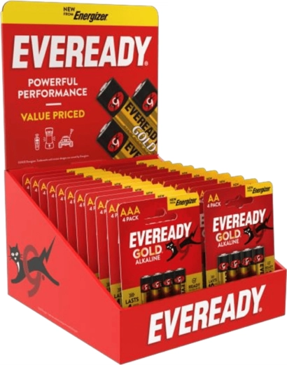 Energizer Eveready Thekenständer für AA/AAA-Batterien