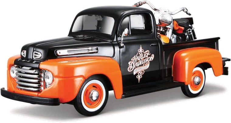 Maisto Harley-Davidson Custom 1948 Ford F-1 Pick-up mit 1958 FLH Duo Glide 1:24