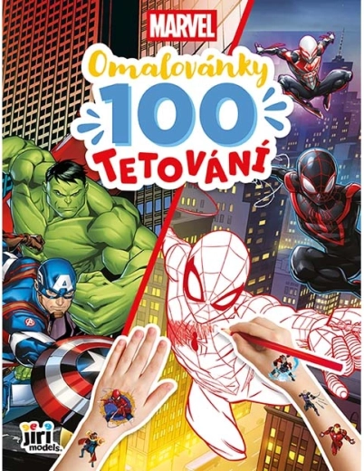 Ausmalbilder und 100 Marvel-Tattoos