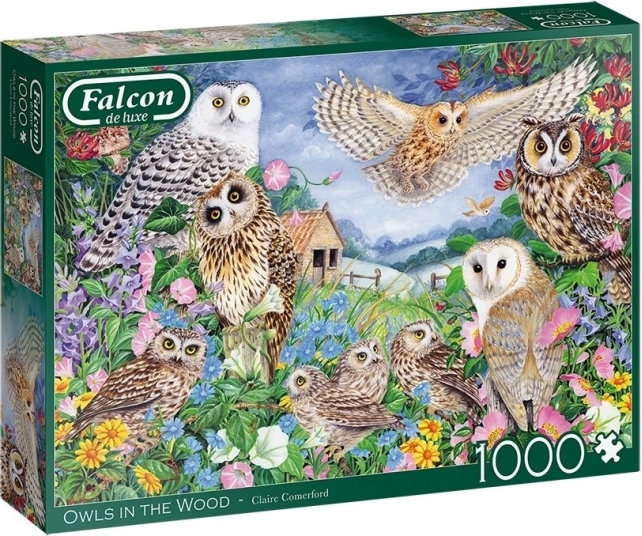 Puzzle FALCON Eulen im Wald, 1000 Teile