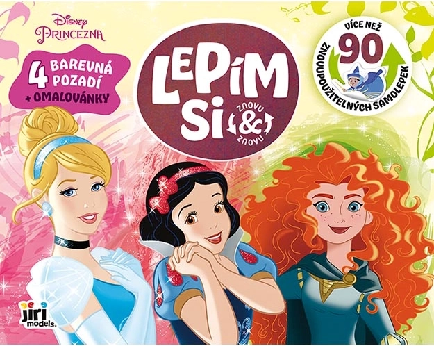 Disney Prinzessinnen – wiederverwendbare statische Sticker und Ausmalbilder
