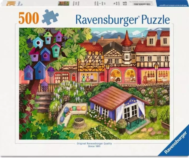 Ravensburger Puzzle Marktplatzstädtchen 500 Teile
