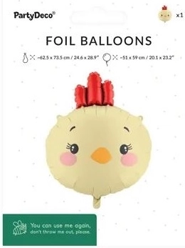 Folienballon Küken (Kurczak) Mix 51 × 59 cm