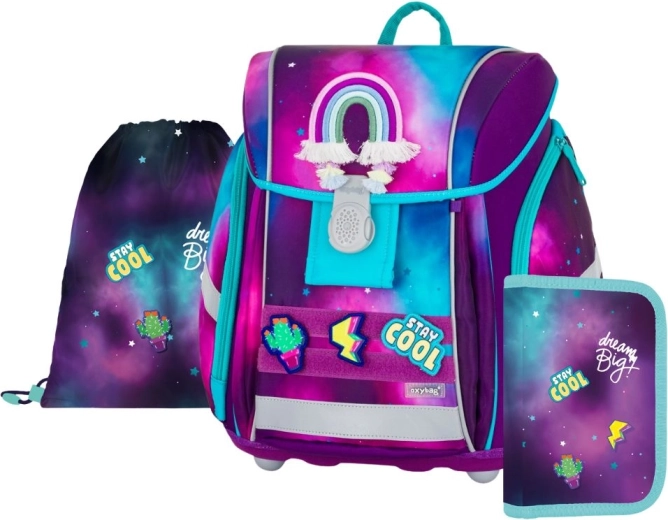 Schulset 3-tlg. Premium Light Dream – Schultasche, Beutel und Federmäppchen