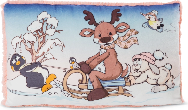 NICI Kissen Winter Friends grün 43 × 25 cm