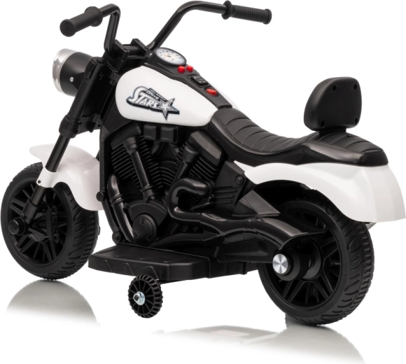 Elektrisches Kinder-Motorrad Star weiß