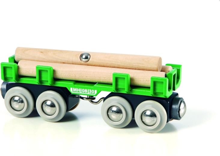 Güterwagen für den Holztransport mit Magnetmechanismus