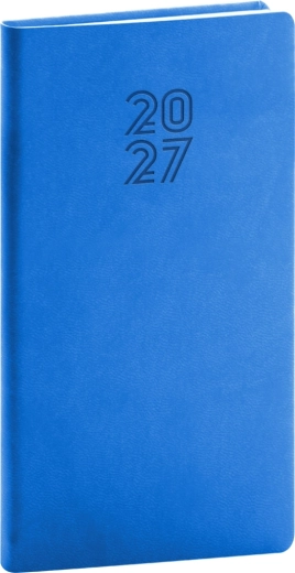 Notique Taschenkalender Aprint 2027 blau 9 × 15,5 cm