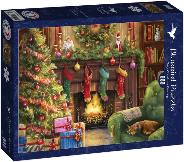 Bluebird Puzzle „Angenehmer Weihnachtsabend“ 500 Teile