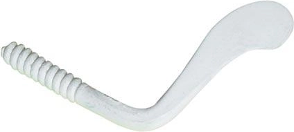 Stahl-Drehhaken 50 mm, weiß (20 Stk.)
