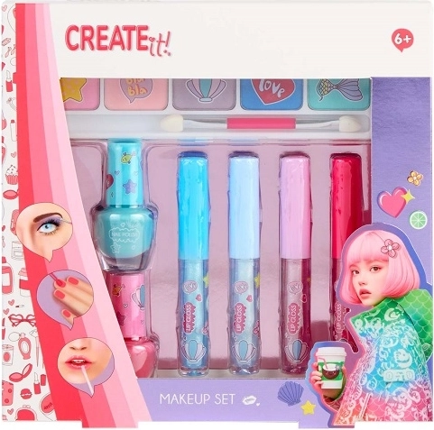 Create It! Kinder-Make-up-Set mit Glitzer (7 Stk.)